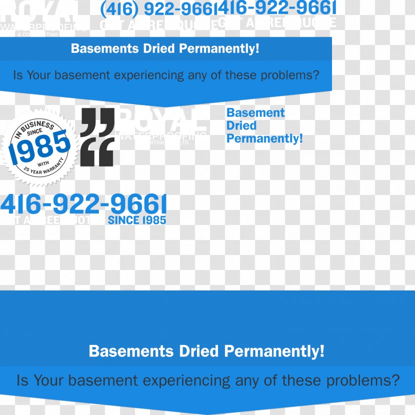 Royal Waterproofing & Contracting Ltd Basement Moisture - Brand Transparent PNG