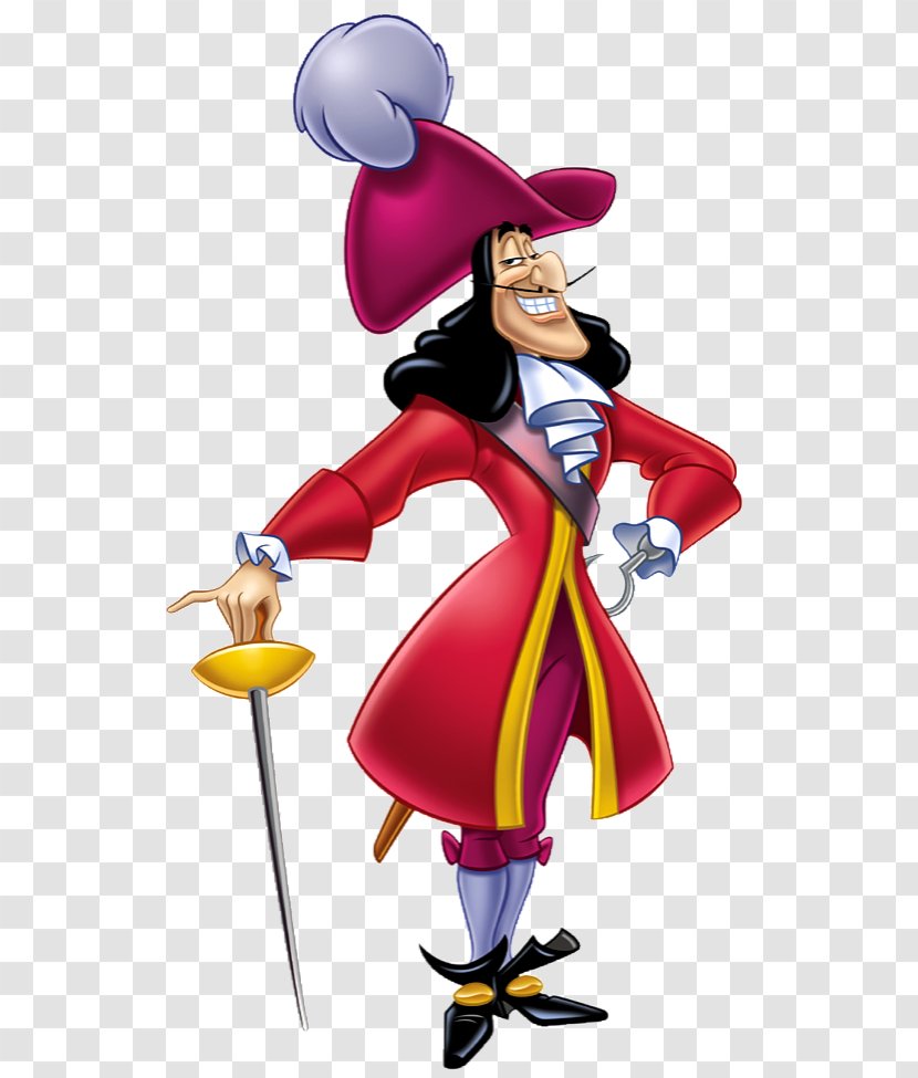 Captain Hook Peter Pan Donald Duck The Walt Disney Company Character - Fictional - Pirate Parrot Transparent PNG