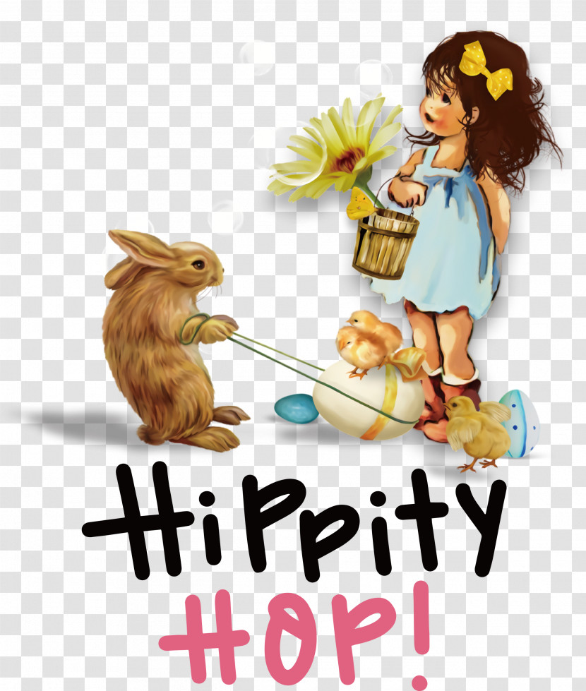 Happy Easter Hippity Hop Transparent PNG