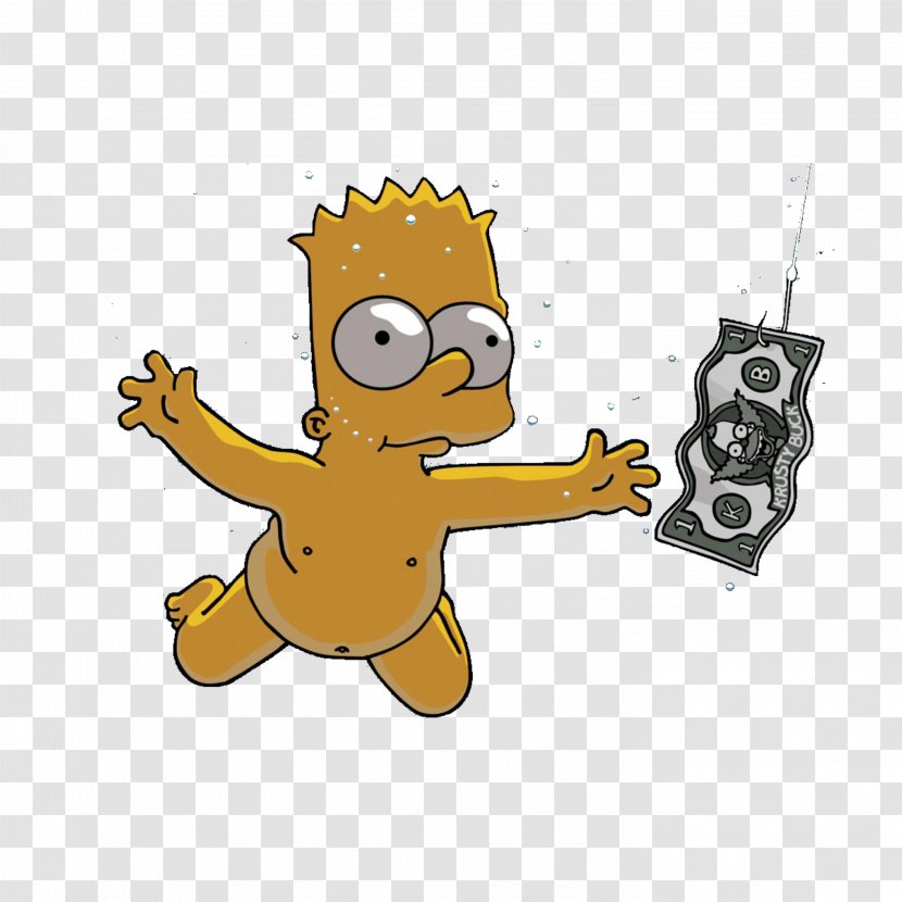 Bart Simpson Homer Lisa Maggie Marge - Nirvana Transparent PNG