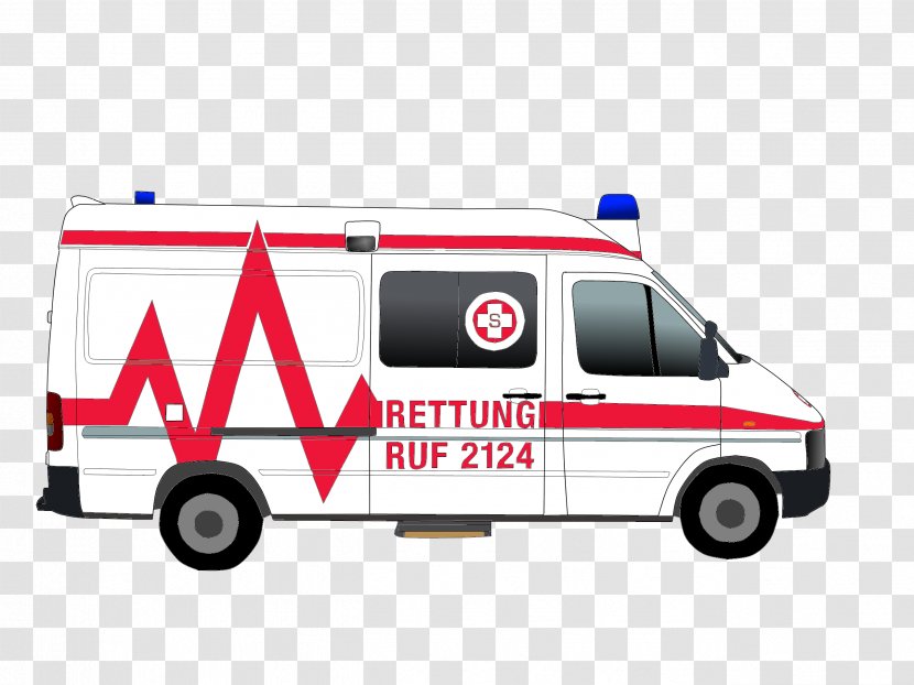 Ambulance Emergency Rettungswagen Graphics Volkswagen LT - Car Transparent PNG