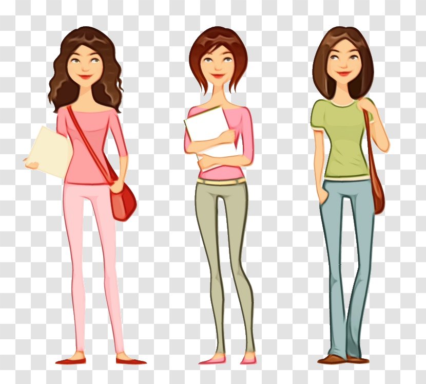 Clip Art Vector Graphics Adolescence Girl - Fashion Design Transparent PNG