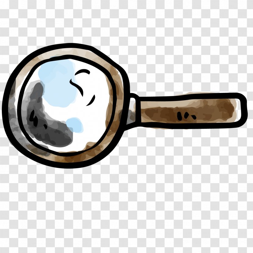 Magnifying Glass Drawing Computer File - Watercolor Painting - Vector Transparent PNG