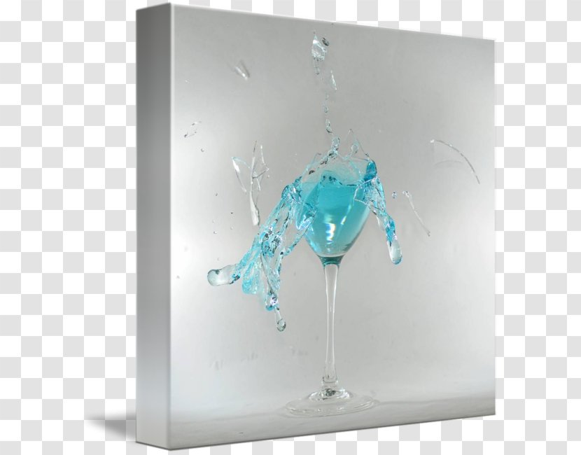 Wine Glass Blue Lagoon Turquoise Water Transparent PNG