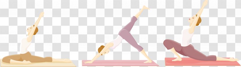 Physical Fitness - Watercolor - Yoga Movement Female Vector Transparent PNG