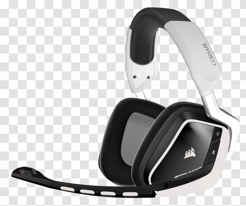 Headphones 7.1 Surround Sound Audio Wireless Corsair Components - Headset Transparent PNG