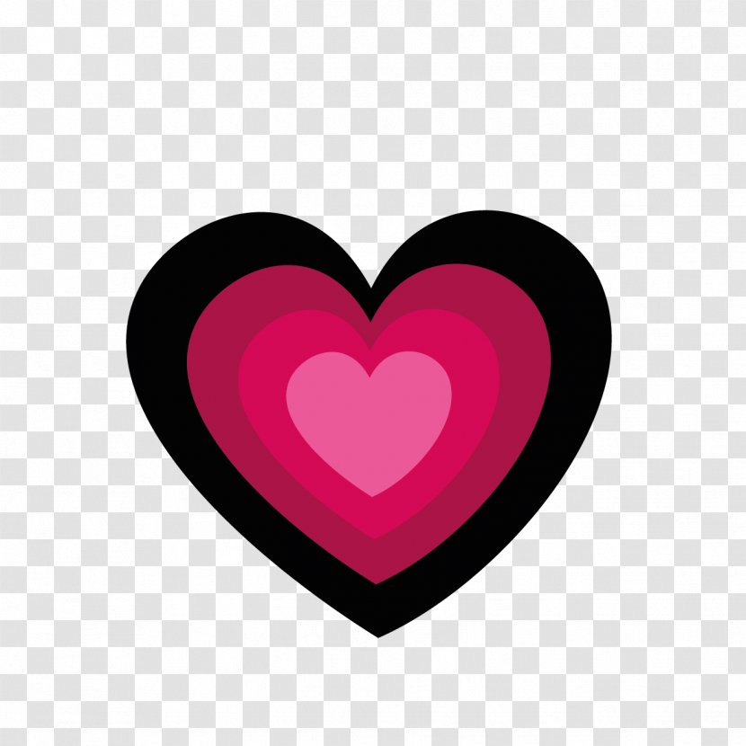 Magenta Maroon Heart Love - Graphic Design Transparent PNG