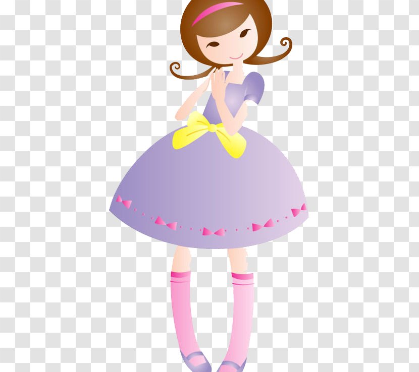 Cartoon Clapping - Heart - Cute Princess Transparent PNG
