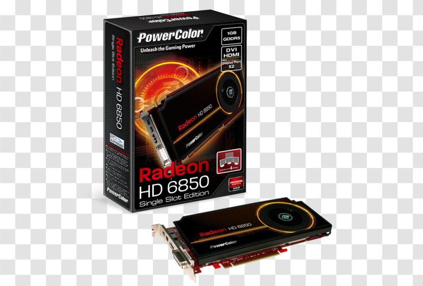 Graphics Cards & Video Adapters PowerColor GDDR5 SDRAM Radeon Sapphire Technology - Hd 4000 Series Transparent PNG