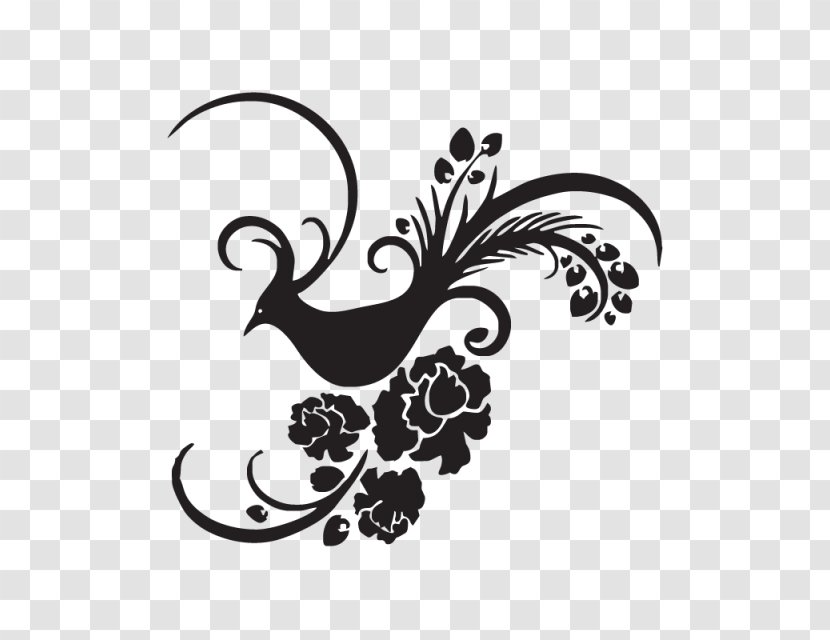 Stencil Bird Vintage - Craft - Line Vector Transparent PNG