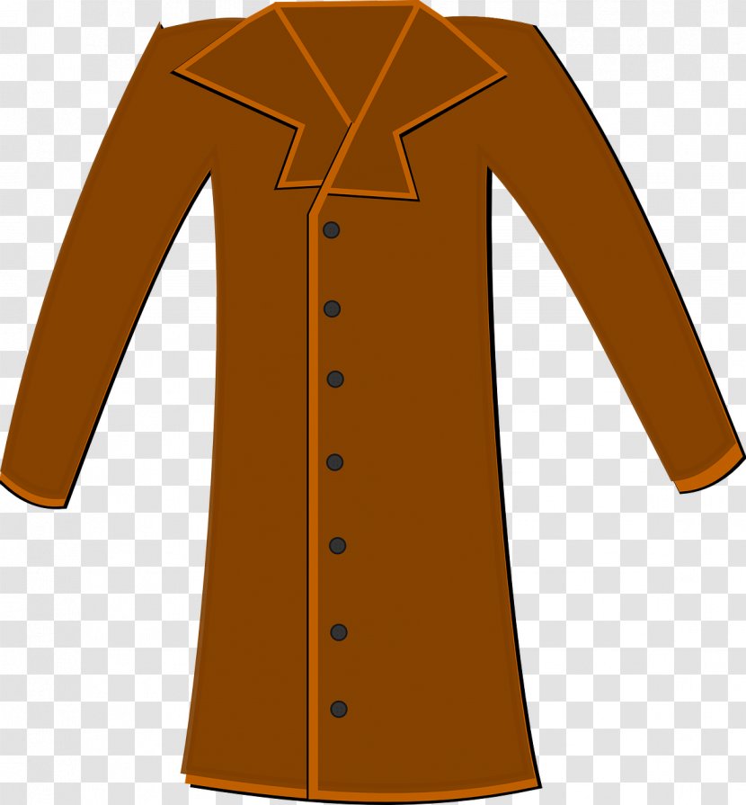 Clip Art Trench Coat Openclipart Clothing - Royaltyfree - Jacket Transparent PNG