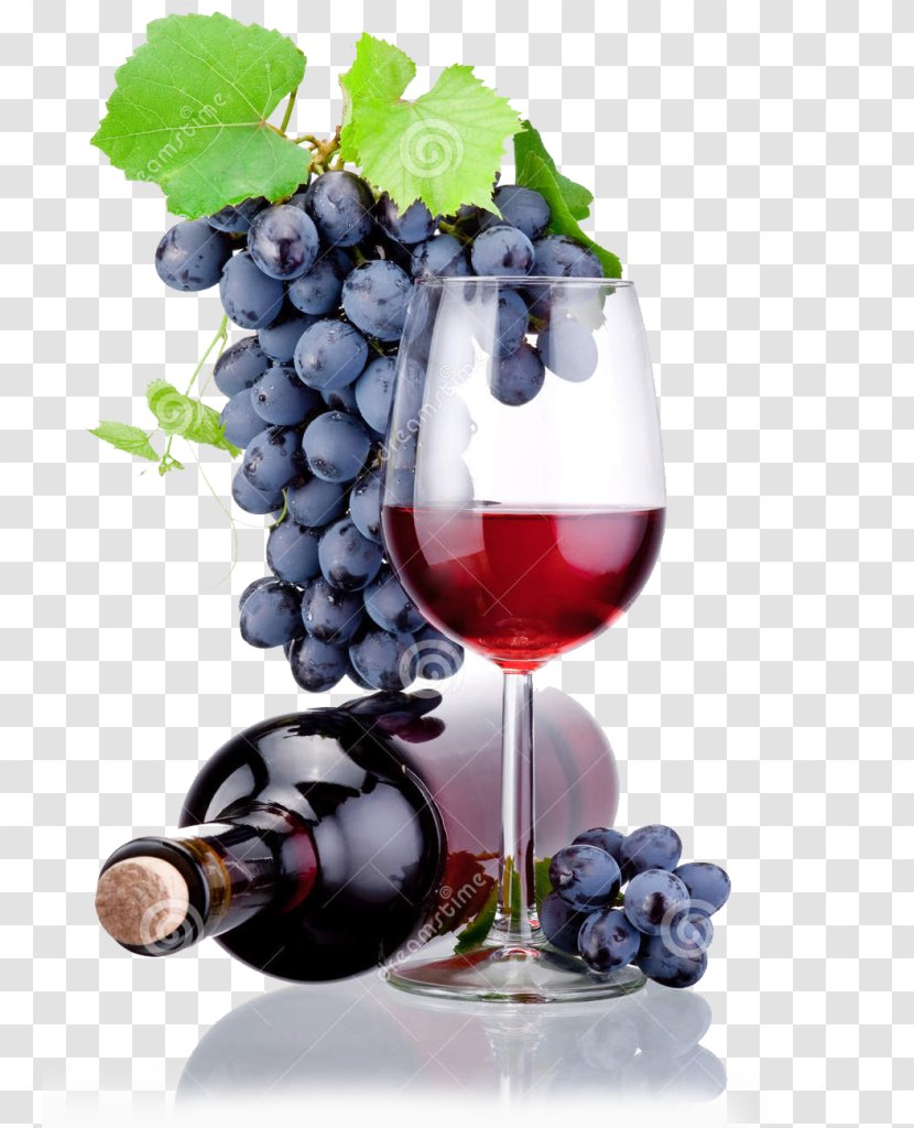 Red Wine White Macabeo Grape - Bottle Transparent PNG