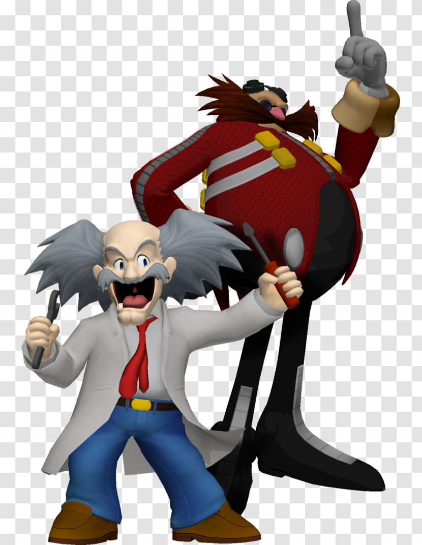 Dr. Wily Super Smash Bros. For Nintendo 3DS And Wii U Doctor Eggman Mega Man - Action Figure - 3d Computer Graphics Transparent PNG