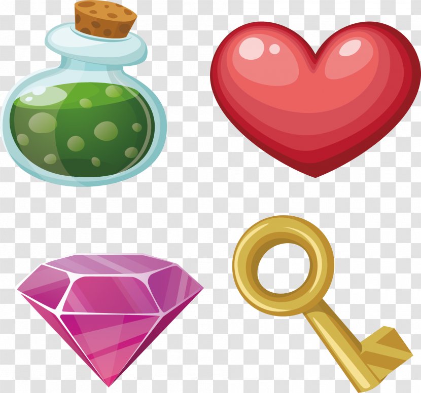 Cartoon Icon - Stock Photography - Red Diamonds Transparent PNG