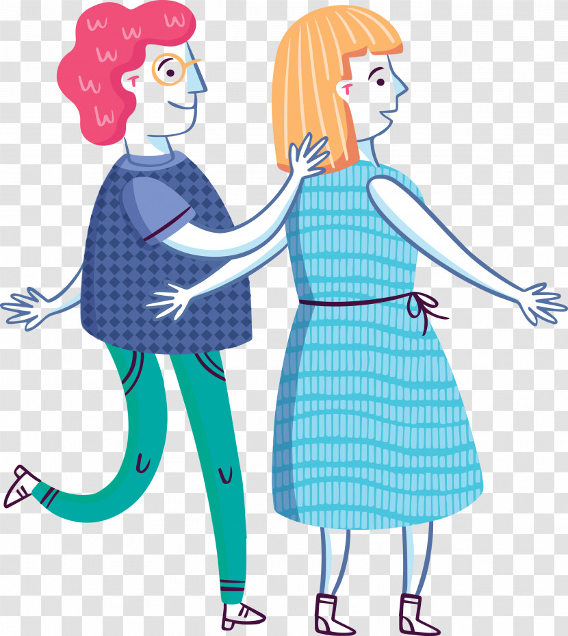 Dress Cartoon Human Happiness Pattern Transparent PNG