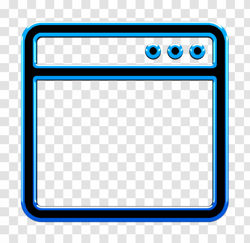 Web Icon Browser Window Square Outline Icon Window Icon Transparent PNG