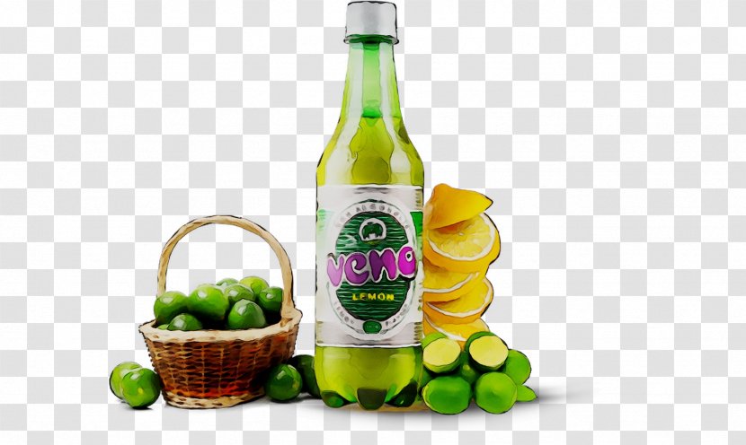 Liqueur Glass Bottle Lime Lemon - Drink Transparent PNG