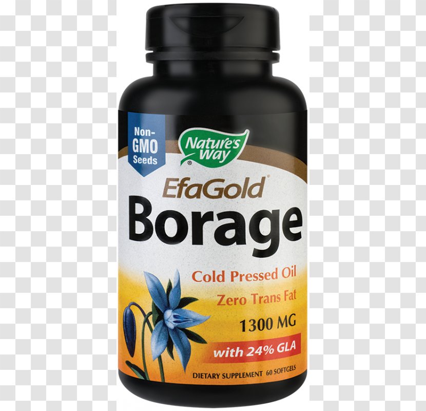 Dietary Supplement Borage Seed Oil Gamma-Linolenic Acid Softgel - Flavor Transparent PNG
