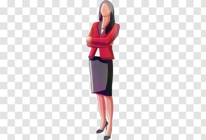 Bankruptcy - Silhouette - Vector Office Women Transparent PNG