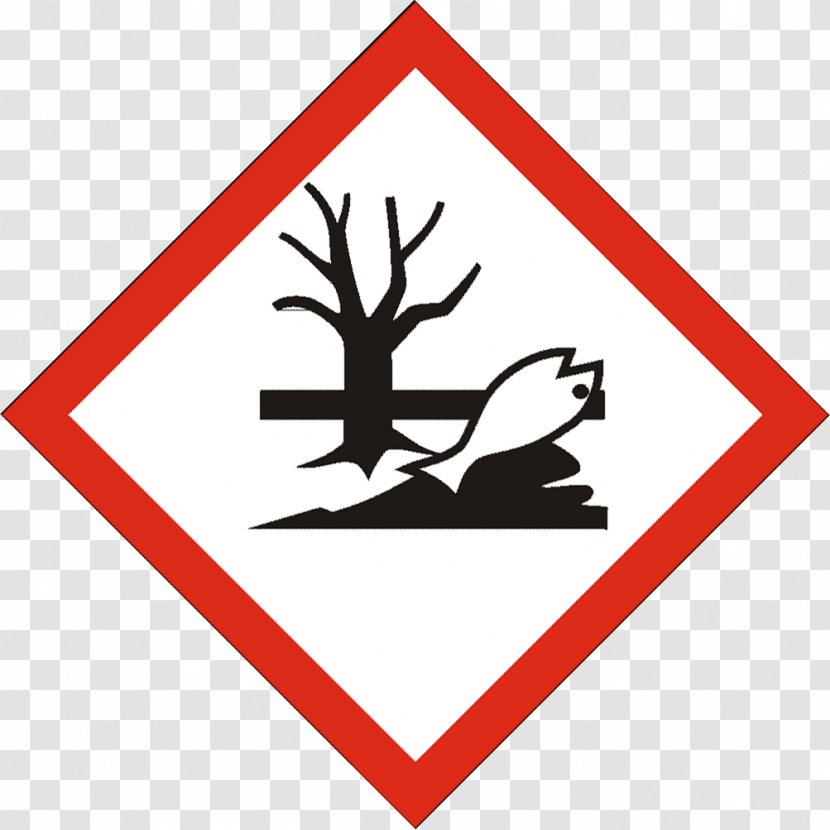 GHS Hazard Pictograms Globally Harmonized System Of Classification And Labelling Chemicals Environmental Communication Standard - Area - Aquatic Transparent PNG