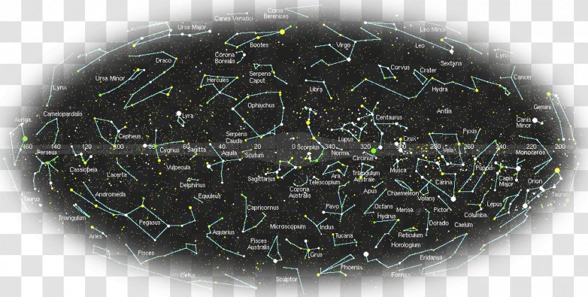 The Constellations Star Names Night Sky Big Dipper Transparent PNG
