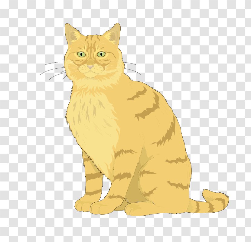 Ragdoll Kitten Euclidean Vector Clip Art - Yellow - Cat Transparent PNG