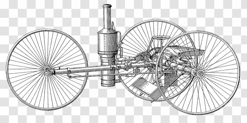 Bicycle Wheels Steam Tricycle Motorcycle - Steampunk Transparent PNG