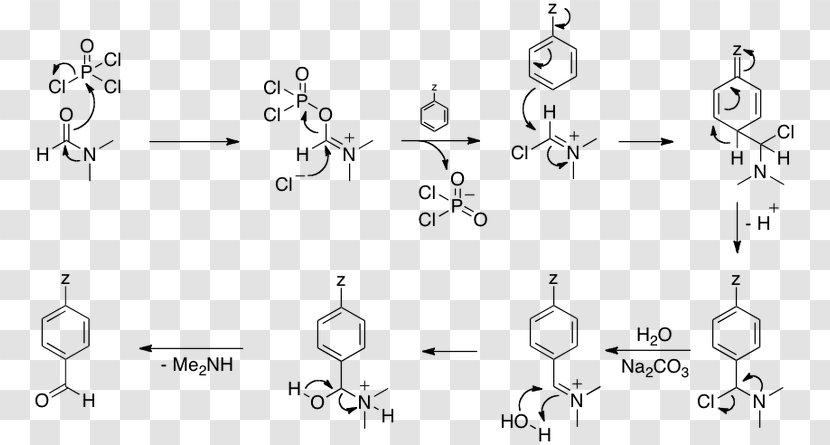 Vilsmeier–Haack Reaction Formylation Indole Aldehyde Chemical - Carboxylic Acid - Diagram Transparent PNG