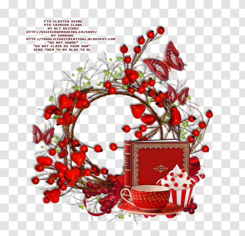 Christmas Ornament Floral Design Font - Decor Transparent PNG
