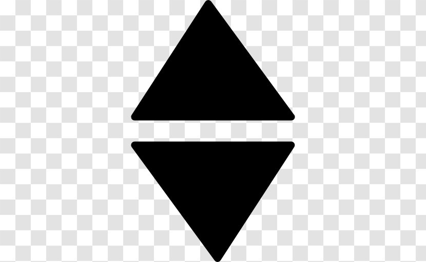 Arrow Download - Triangle - Up And Down Transparent PNG