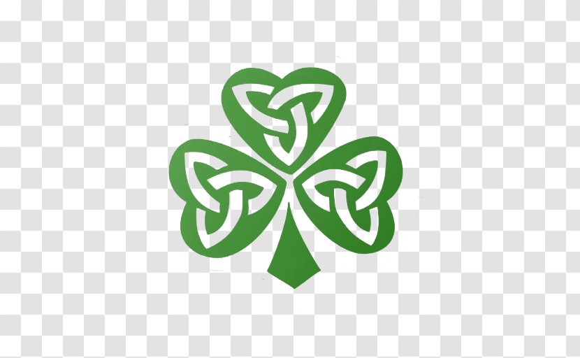 Celtic Knot Shamrock Ireland Symbol - Green - Irish Festival Transparent PNG