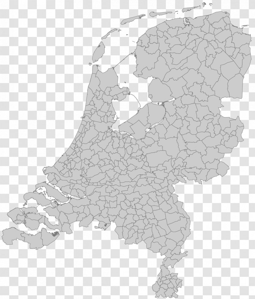 Netherlands Choropleth Map Dutch Municipality East Indies - Wikipedia Transparent PNG