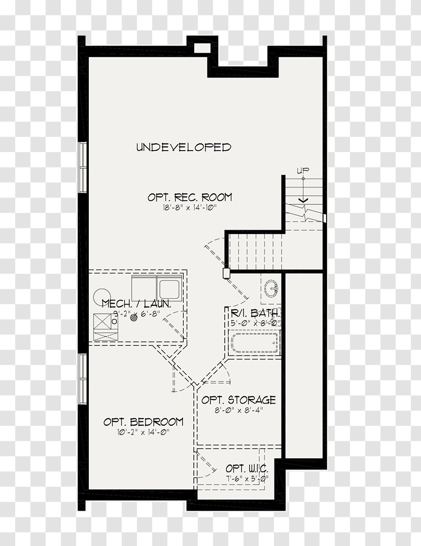 Floor Plan House Patio - Kitchen Transparent PNG