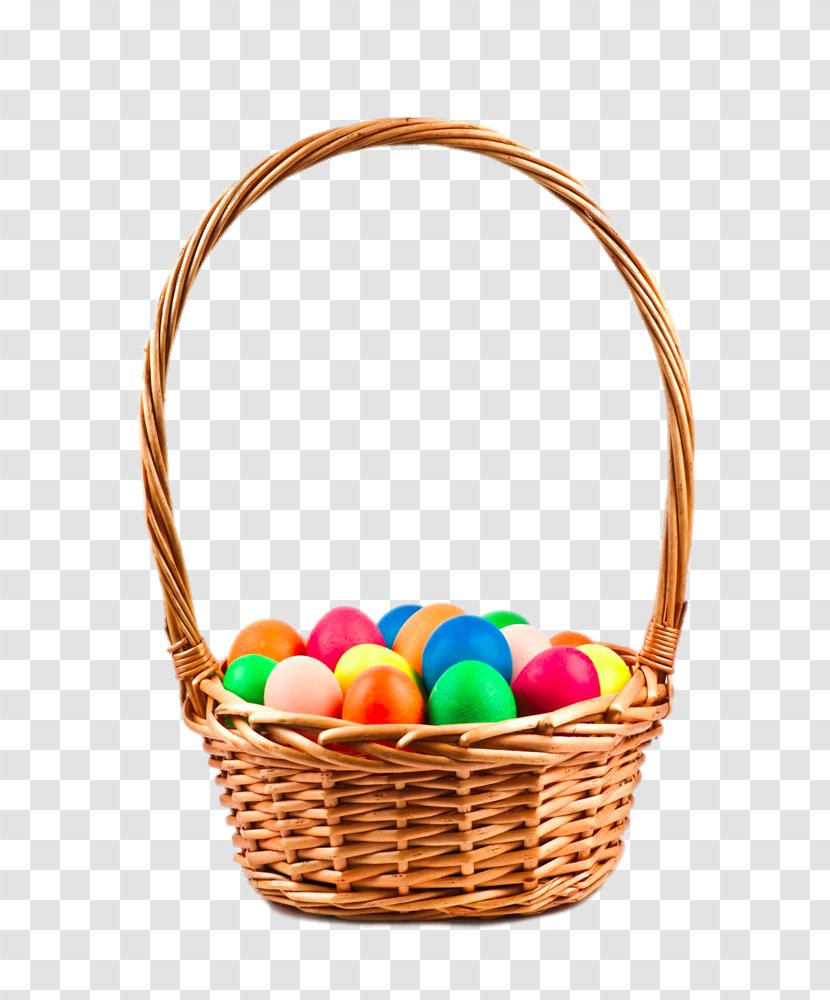 Egg In The Basket Easter - Chinese Red Eggs - Creative Colored Transparent PNG