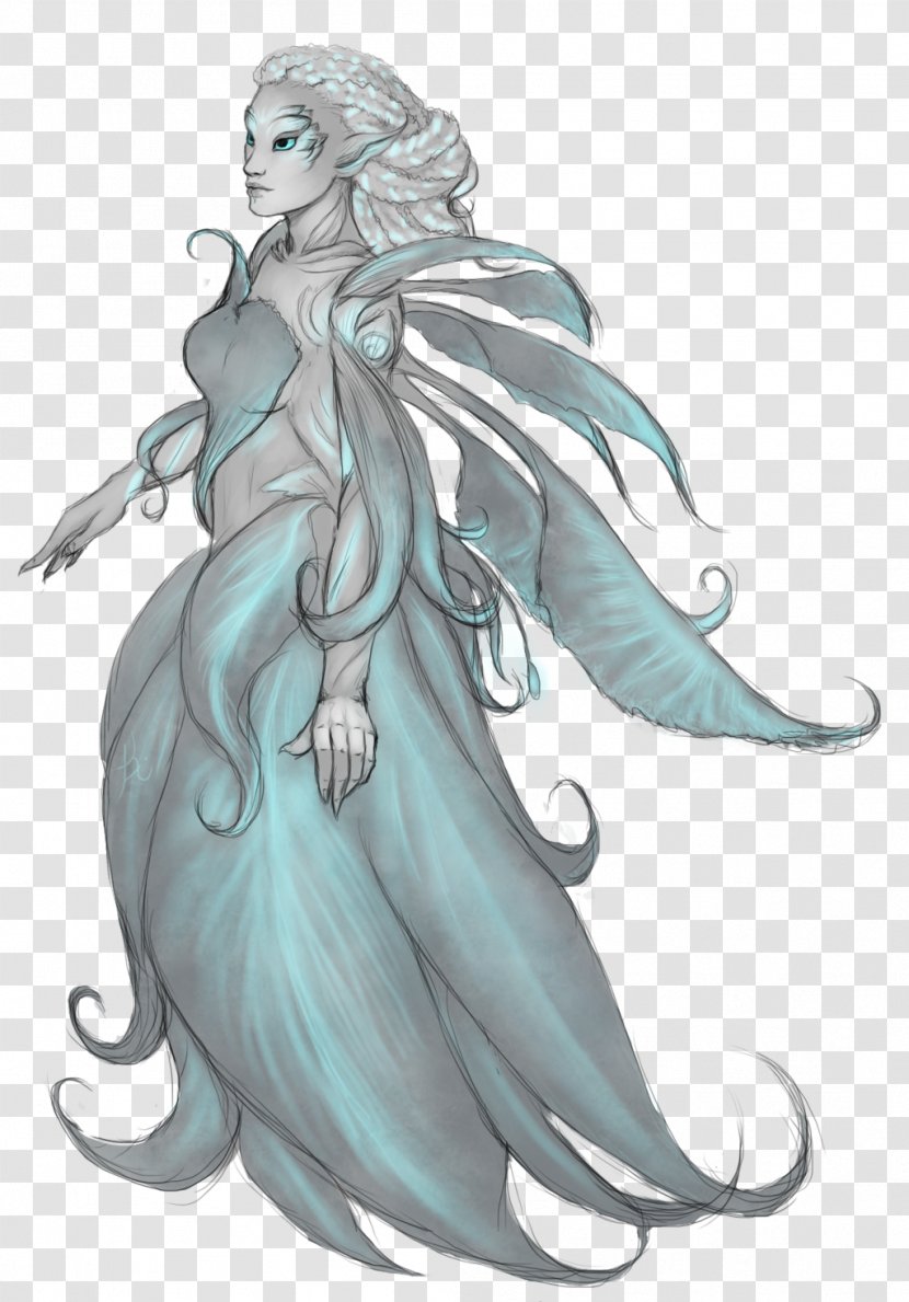 Fairy Marine Mammal Costume Design - Mythical Creature - Guild Wars 2 Transparent PNG