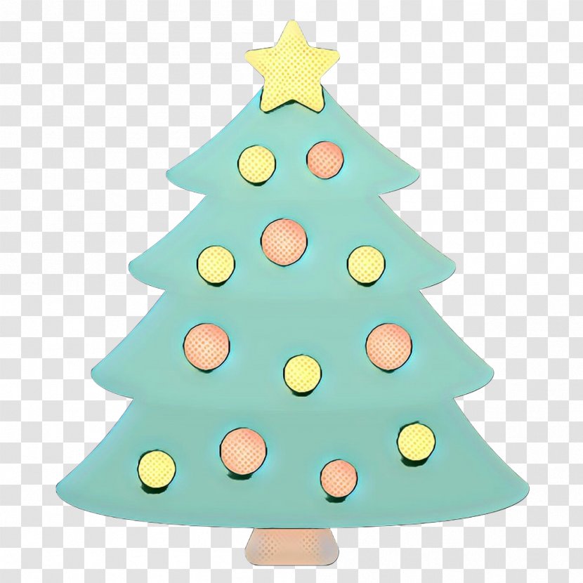 Christmas Tree Emoji - Evergreen Plant Transparent PNG