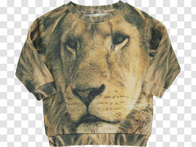 Tiger Sleeve T-shirt Lion Sweater - Blouse Transparent PNG