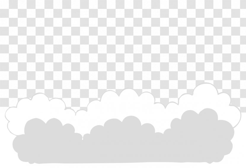 White Line Angle Font - Cloud Transparent PNG