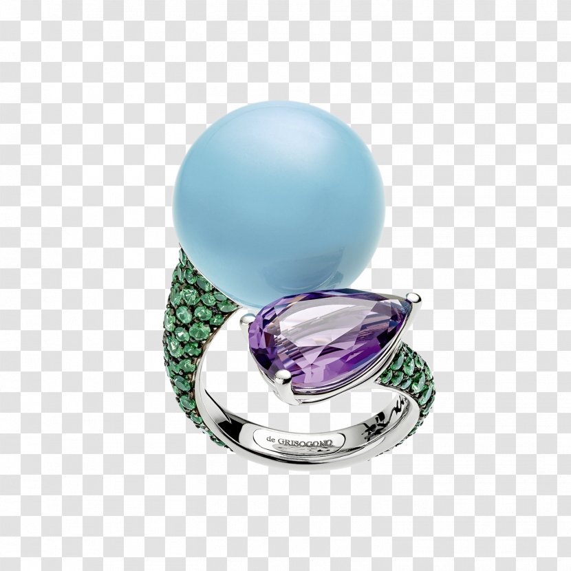 Amethyst Ring Jewellery Diamond Gemstone - Bezel Transparent PNG