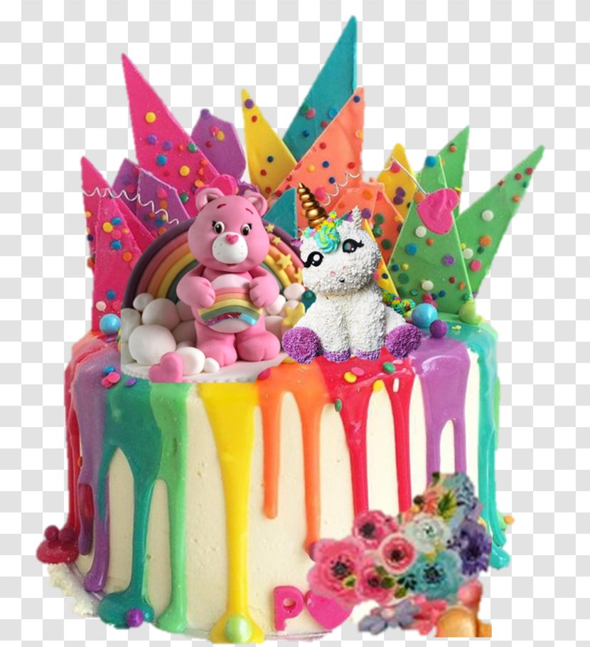 Birthday Cake Dripping Bakery Wedding Rainbow Cookie - Dessert Transparent PNG