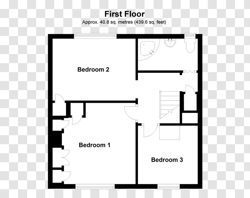 Floor Plan House Kitchen Bedroom - Drawing Transparent PNG