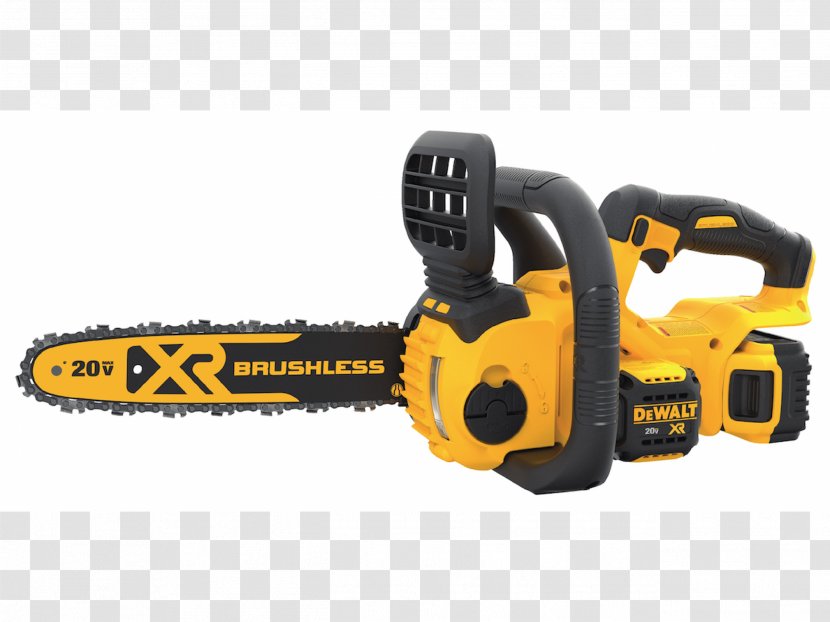 Chainsaw DeWalt Power Tool Cordless - Battery Transparent PNG