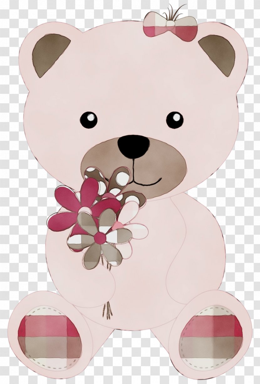 Teddy Bear - Wet Ink - Stuffed Toy Animal Figure Transparent PNG