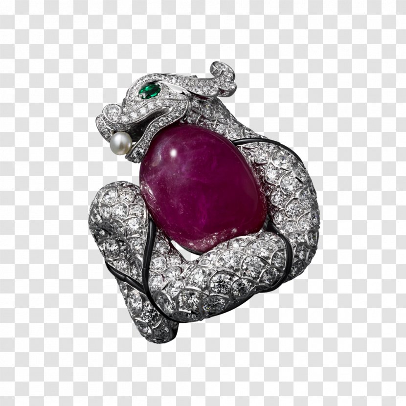 Ruby Ring Jewellery Cabochon Cartier - Gemstone Transparent PNG