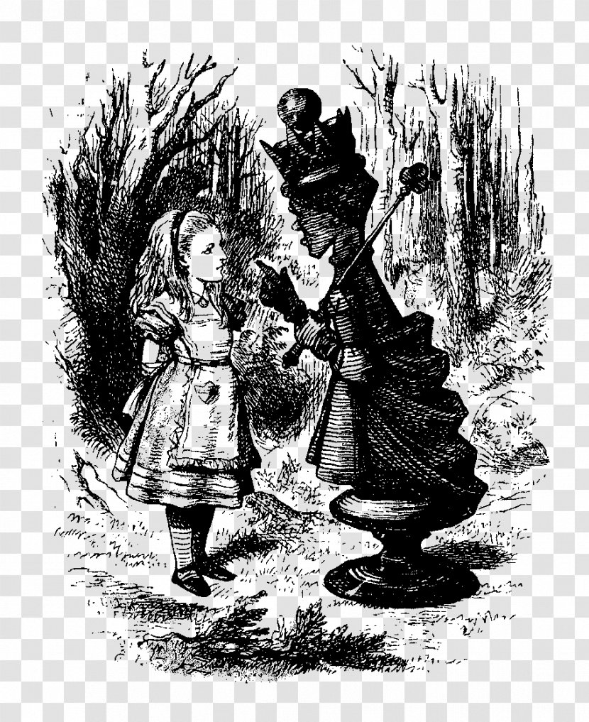 Red Queen Through The Looking-Glass, And What Alice Found There Alice's Adventures In Wonderland Mad Hatter Tweedledum - John Tenniel Transparent PNG