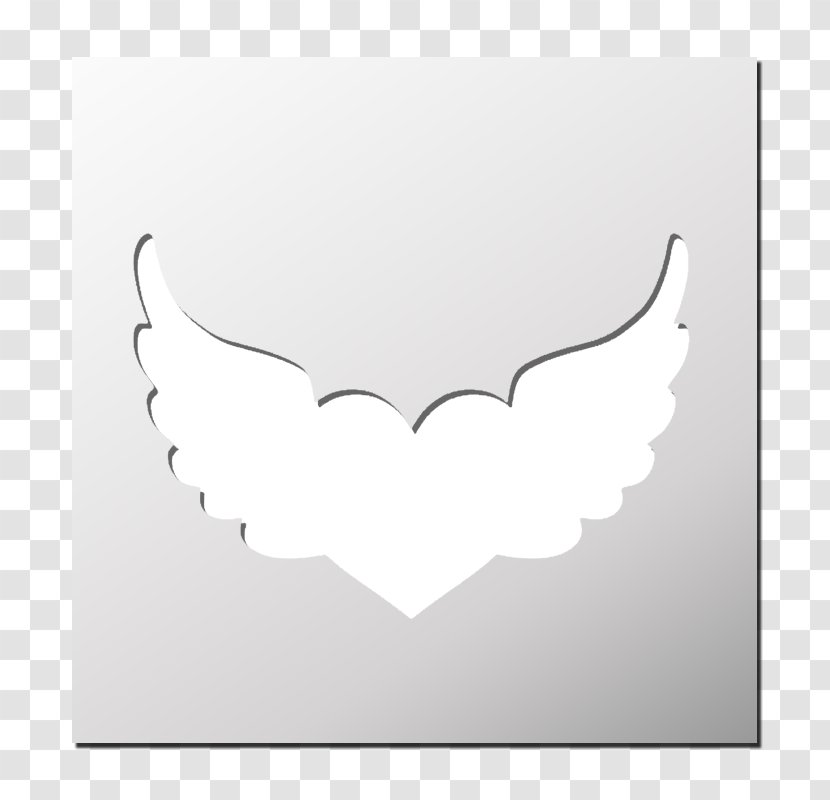 White Jaw Font - Wing - Ailes Transparent PNG