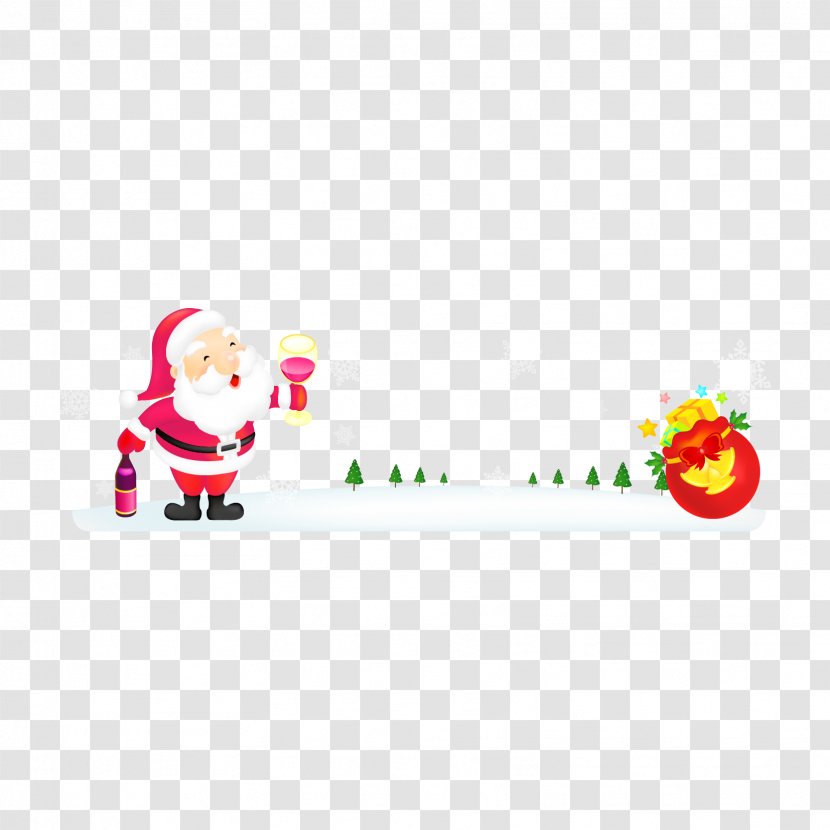 Santa Claus Christmas Day New Year Image - Chinese - Drink Transparent PNG