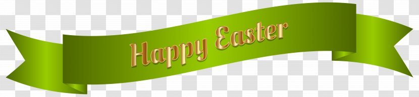 Logo Brand Font - Text - Green Happy Easter Banner Clip Art Image Transparent PNG