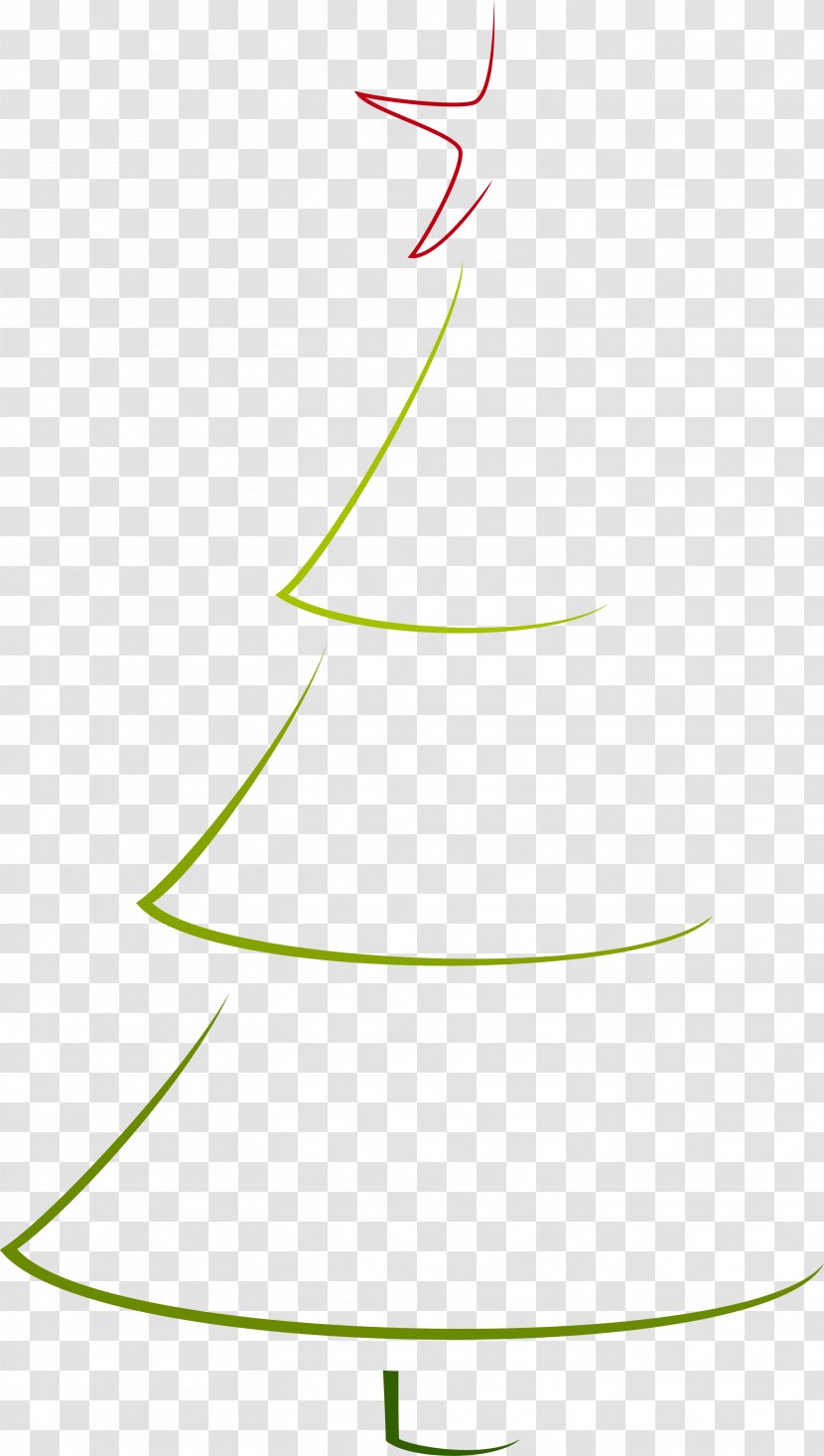 Christmas Tree Clip Art - Simple Green Transparent PNG
