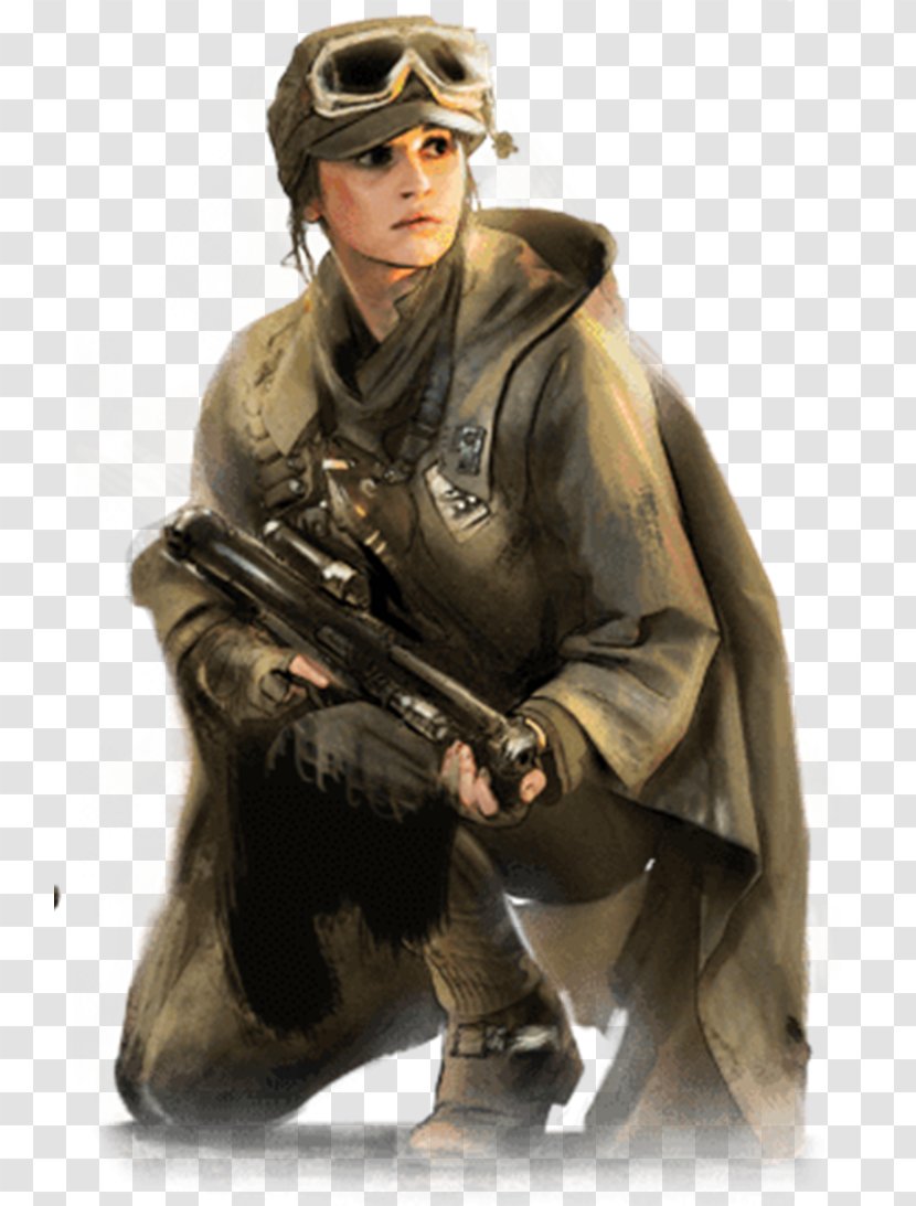 Jyn Erso Rogue One Cassian Andor Chirrut Imwe Star Wars - Military - JYN ERSO Transparent PNG